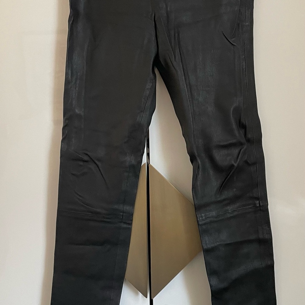 Zadig & Zadig deluxe Women's Black Leather Pants - Picture 4 of 6